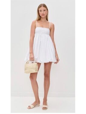 NWT SOLID & STRIPED White Spaghetti Strap Mini Babydoll Dress